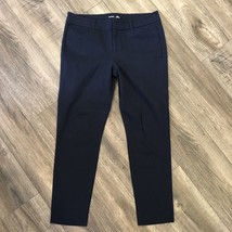 Old Navy Pixie Pants Women&#39;s 12 Blue Stretch Slim Leg Ankle Pant Never Fade - $14.89