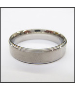 Stainless Steel Stamped High Polished Edge Ring 6mm - £2.31 GBP+