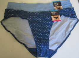 Two Bali one smooth U Bikini&#39;s size 9 Blue and Blue polka dot Style DFMMBK - £11.64 GBP