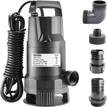 Submersible Thermoplastic Utility Pump with 10 FT Power Cord,Electric Portable - £101.33 GBP