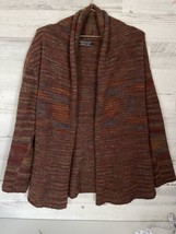 Peruvian Connection Cardigan Alpaca Medium Maroon Knit Long Sleeve Shawl... - £34.28 GBP