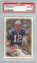 2008 Upper Deck Masterpieces Tom Brady #84 PSA 10 P1232 - $84.15