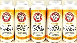 ( LOT 5 ) Arm &amp; Hammer Talc Free Body Powder Odor Control Absorbs Sweat ... - £25.77 GBP