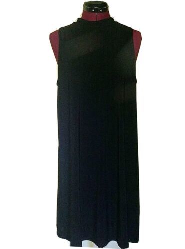 Primary image for N&N Nik & Nash Shift Tunic Dress Black Women Sleeveless Size Large Flowy