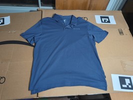 Hurley Polo Shirt, Mens Large Polo, Gray Blue Casual, Lightweight, Golf ... - $11.88