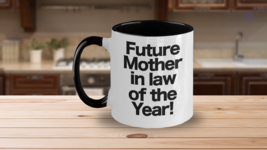 Future Mother In Law Mug White Two Tone Coffee Cup Mom in Love Wedding Shower - £17.04 GBP