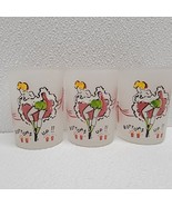 Shot Glass Vintage Hazel Atlas Showgirl Dancing Lady &quot;Bottoms Up&quot; Lot Of 3 - $64.37 CAD