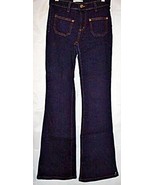 Forever 21 Jeans Flare Stretch Front Pockets Dark Blue Wash Denim Junior... - £13.21 GBP
