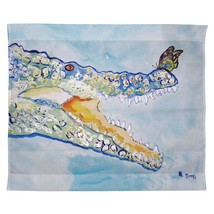 Betsy Drake Croc &amp; Butterfly Outdoor Wall Hanging 24x30 - £38.75 GBP