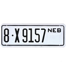  United States Nebraska Base Trailer License Plate 8-X9157 - $16.82