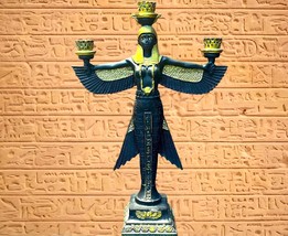 Isis Goddess Handmade Statue large, Isis with Open Wings Isis Egyptian Statue,Is - $189.00