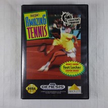 Amazing Tennis (Sega Genesis, 1993) CIB Complete - Blockbuster Rental WORKING - £15.62 GBP