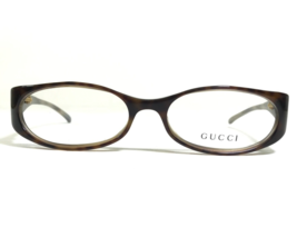 Gucci Petite Eyeglasses Frames GG2512 5U2 Brown Tortoise Horn Oval 50-16-125 - £95.96 GBP