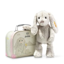 STEIFF -  Hoppie Rabbit in Suitcase 10&quot; Premium Plush by STEIFF - $48.46