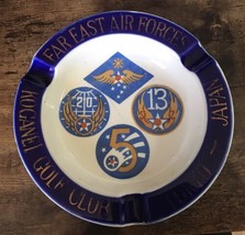WWII US Army Air Force Far East Koganei Golf Club Rare Ashtray Ceramic Military - £35.83 GBP
