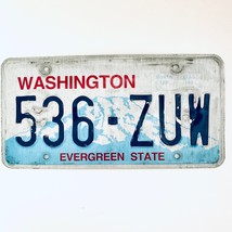  United States Washington Evergreen State Passenger License Plate 536-ZUW - $14.85 CAD