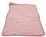Tommy Hilfiger Red White Stripe Baby Blanket Lovey 100% Cotton 28x31&quot; 2-... - $39.59