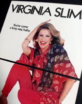 1981 Virginia Slims Cigarette Beautiful Woman Cut Magazine Print Ad (2 P... - $12.99