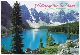 Postcard Valley Of The Ten Peaks Morraine Lake Canadian Rockies 4.5 x 6.5 - $3.61
