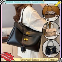 Rodeo Luxury Brown Suede Leather Handbag with Gold Buckle - $29.92+