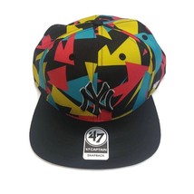 &#39;47 Captain Mens New York Yankees Snapback Hat Cap Vertex Camo Neon Pink... - £22.28 GBP