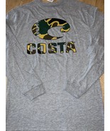 MÉDIUM  Costa Men&#39;s Camo Logo Long Sleeve T-Shirt - £22.66 GBP