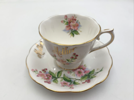 Royal Albert Tea Cup And Saucer “Mother” Evesham Pattern Apple Blossoms Gold - £21.28 GBP