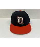 Vintage DETROIT TIGERS FITTED HAT New Era 7 3/8 100% Wool USA 59/50 base... - £26.47 GBP