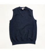 Cypress Links Mens Sweater Vest Black  V Neck Medium Golf Business - $198.90 MXN