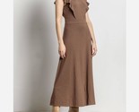 Lilla P Flounce Trim Maxi Dress Java - $133.00