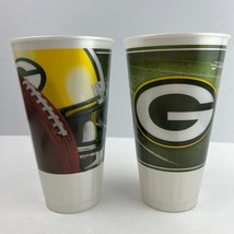 Green Bay Packers 32oz Logo Plastic Cup Set - £9.48 GBP