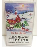 Scarce CHRISTMAS MORNING Cassette Happy Holidays from THE STAR News Circ... - £19.32 GBP