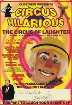 Circus Hilarious Chris Webb Tiswas Hand Signed Theatre Flyer - £6.72 GBP