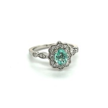 Natural Emerald Diamond Ring Size 6.5 14k Gold 0.80 TCW Certified $4,750 216667 - £1,244.86 GBP