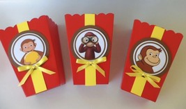 Curious George  Party favors/ goodie bags/ Popcorn Candy Box SET OF 10 - £10.82 GBP
