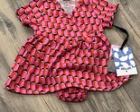 Diane Von Furstenburg x Target Pink Geometric Wrap Dress Size 12 Month B... - $16.39