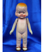 Adorable 1950s Made in Japan All Bisque Frozen leg Jointed Arm 4.5&quot; Bisq... - £27.25 GBP