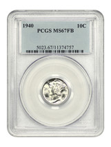 1940 10C Pcgs MS67FB - £203.54 GBP