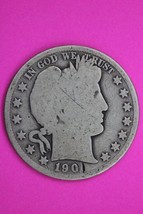 1901 P Barber Liberty Half Dollar Silver Coin You Get The Coin In Pics T... - $24.99