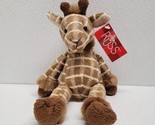 Russ Berrie Gumbo Giraffe 9&quot; Plush Shammies Brown Beanbag Stuffed Soft T... - $24.65