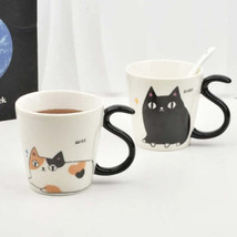 Cute Japanese Cartoon Cat Ceramic Mug for Home Decor - $25.99