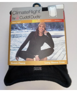 Climate Right Cuddl Duds Women&#39;s Small Black Base Layer Long Sleeve Crew... - £15.49 GBP