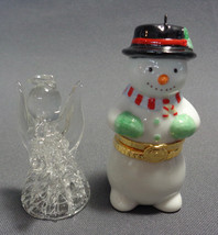 Vintage Christmas Lot Smalls Figurines Ornaments Hummel Gorham Hallmark Vernon + - £18.03 GBP