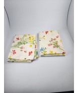 Fieldcrest Perfection 2 Vtg Percale Standard Pillowcases Farmhouse Floral - £22.00 GBP