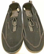 Speedo Men&#39;s Water Shoes Black And Gray Size Large 11 to 12  - $18.54