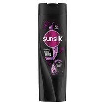 Sunsilk Stunning Black Shine Shampoo 360 ml, With Amla + Oil &amp; Pearl Protein - £21.83 GBP