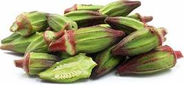 Hill Country Red Okra Seeds - 100 Count Seed Pack - Non-GMO - Beautiful, Tall re - £2.34 GBP