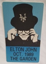 ELTON JOHN -VINTAGE  ORIGINAL 1989 TOUR CONCERT CLOTH BACKSTAGE PASS (ME... - £9.43 GBP