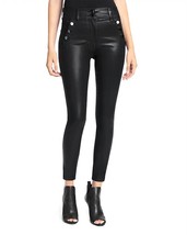 Joe's Jeans the georgia high rise button skinny leather pants size 32 - $9,462.25 MXN
