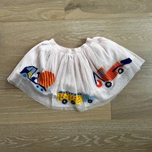 PICCOLINA Tulle Appliqué Tutu Skirt Construction Pink 6T - £19.37 GBP
